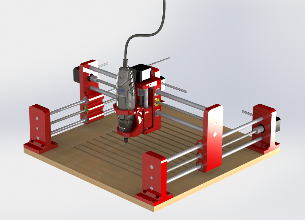 3D Printed Dremel CNC // Máquina CNC Dremel impresa en 3D 