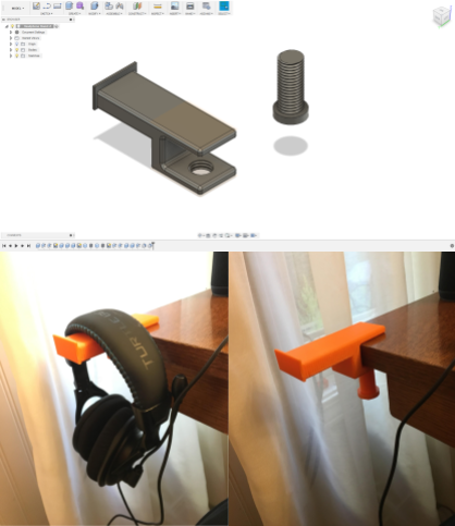 Basic Screw Headphone Stand