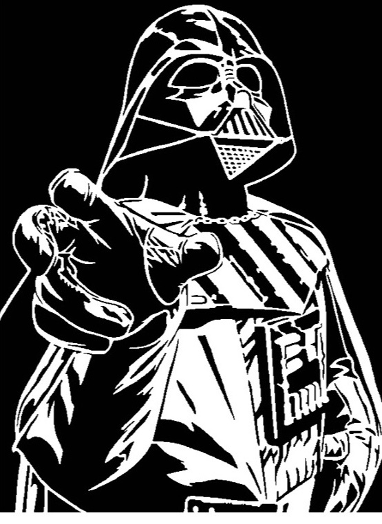 Darth Vader stencil 5