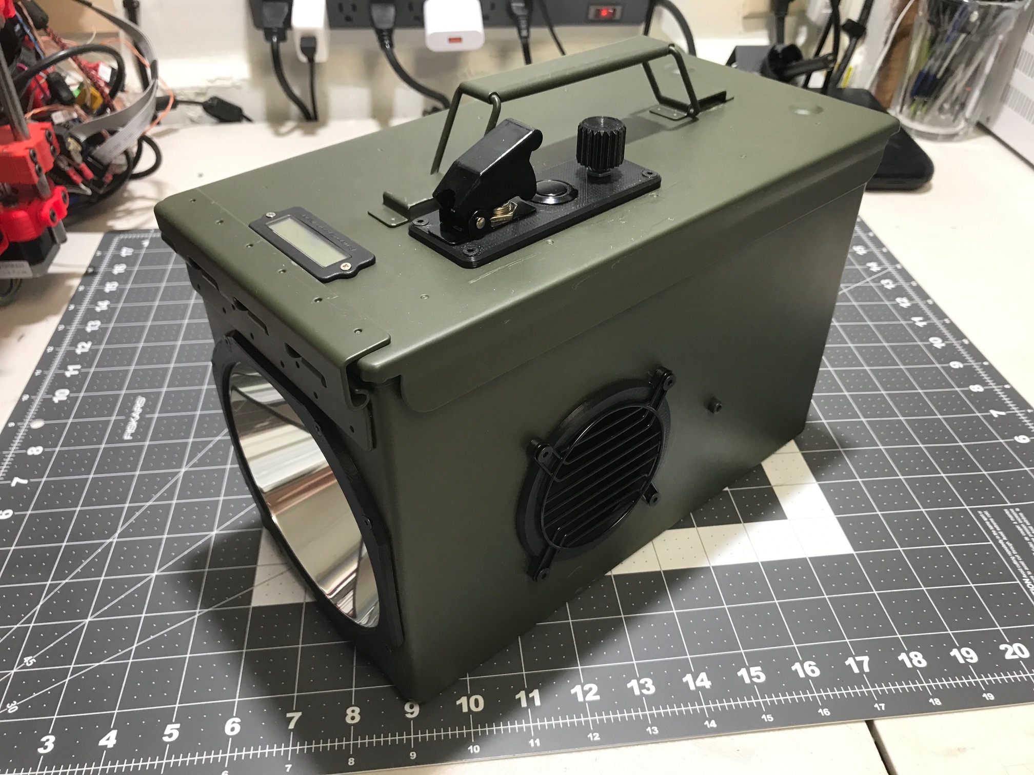 Rugged 14,000 Lumen Stratus LED Ammo Can Flashlight