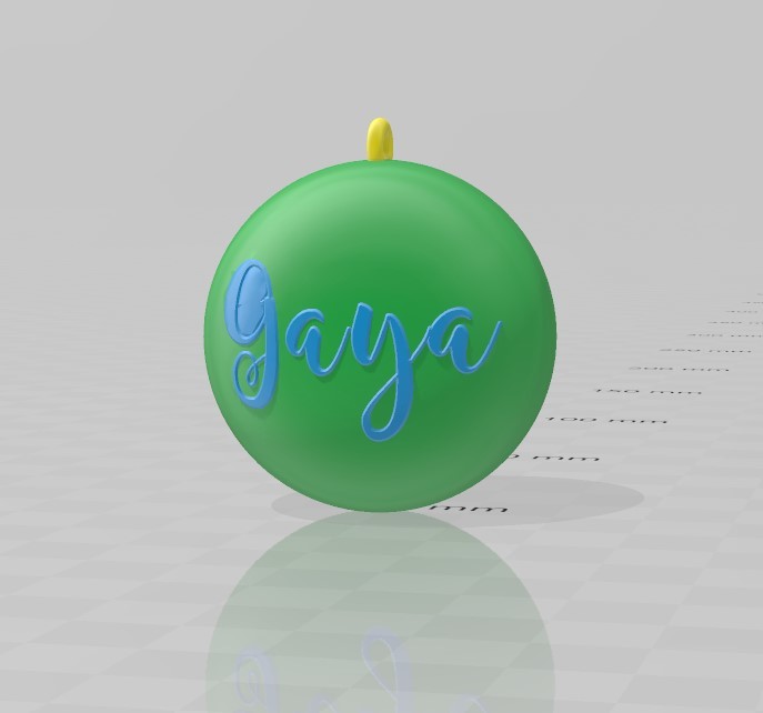 Boule de Noël  "Gaya"