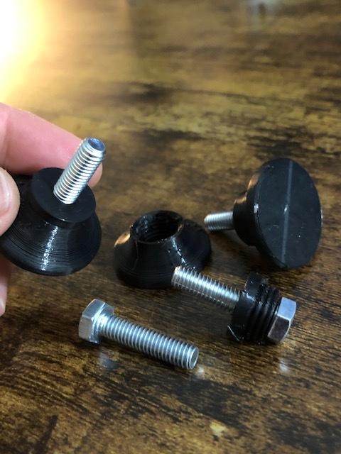 Replacement Desk Feet / Slides for M6 Screw - Furniture