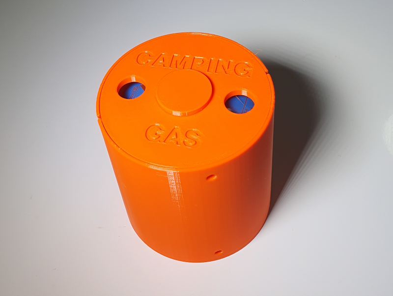 Secure Container For Camping Gas C206 Cartridges