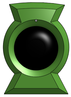 Green Lantern Kyle Rayner inspired chest emblem