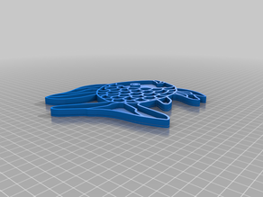 Vis Regenboog vulvorm en steker 3D model
