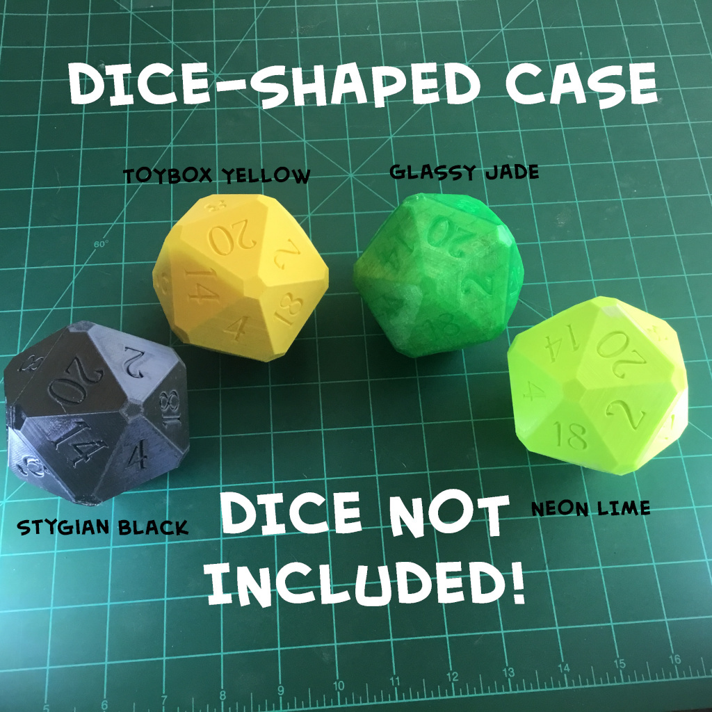 D20 Dice Holder with Magnet Closure