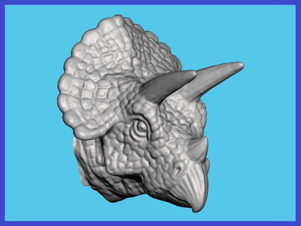 Triceratops Head For Wall (Large)
