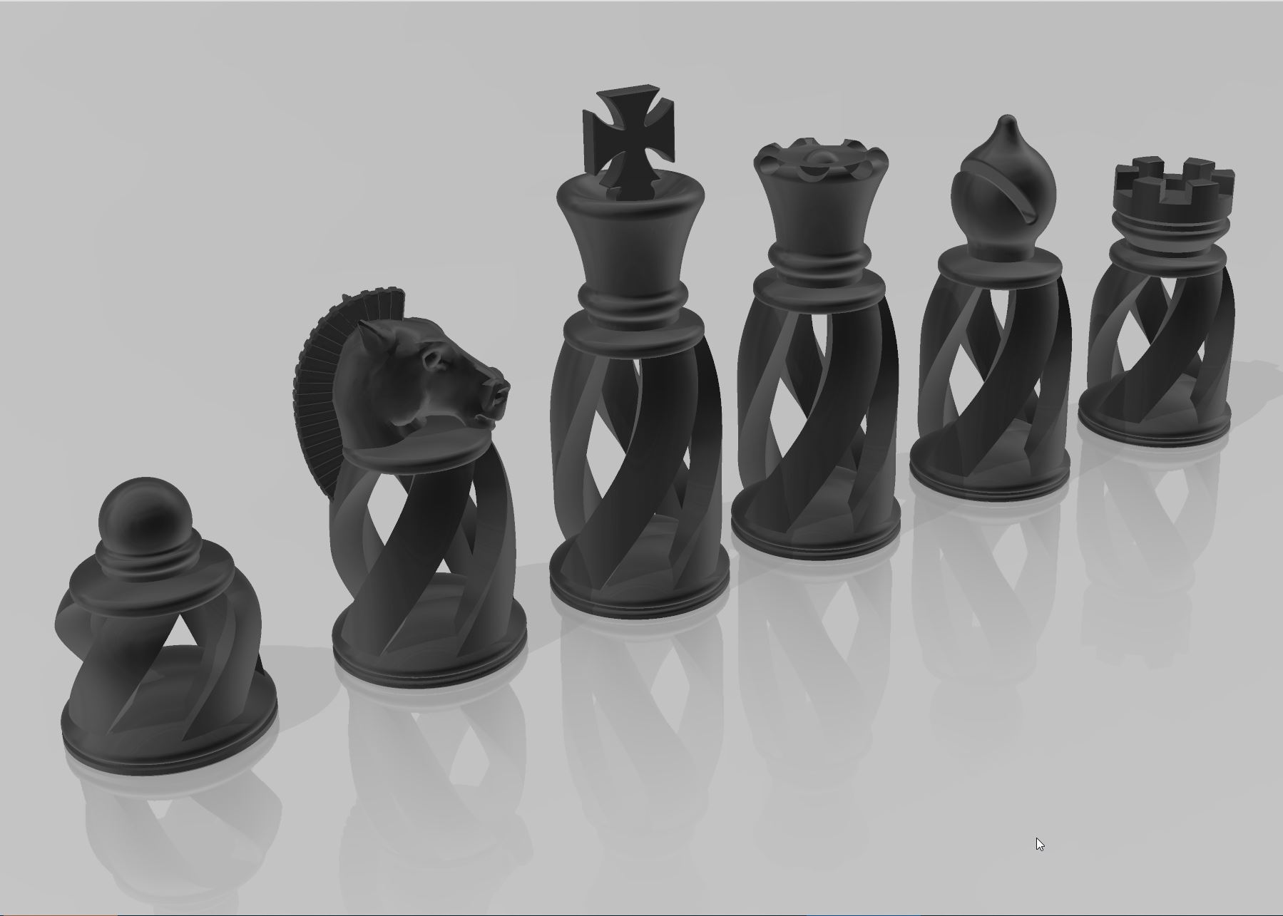 Another, Another Spiral Chess Set