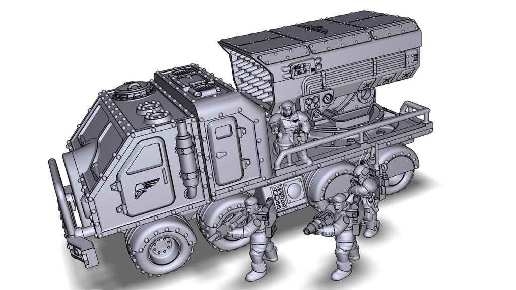 4-axle war-trak "Stallio-II" + "HailFire"