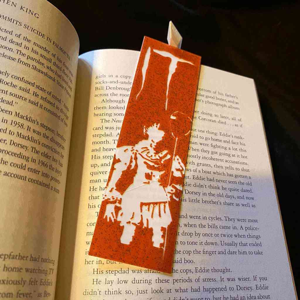 "It" Pennywise bookmark