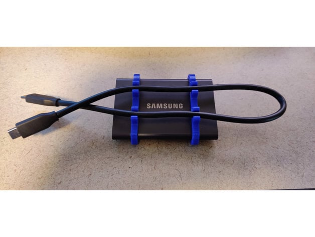 Samsung T7 SSD Laptop Bracket by Bluetopia - Thingiverse