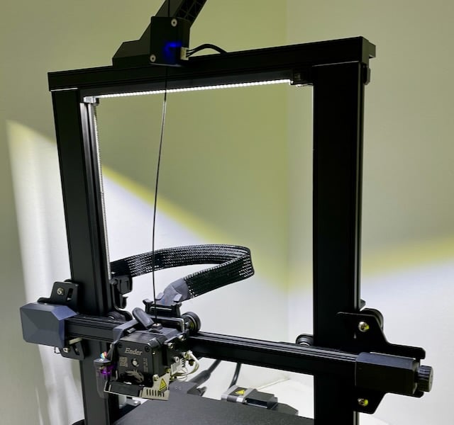 Ender-3 S1 Stealth Light Bar - Easy to print and do mod.  *new version 1.03 link in notes