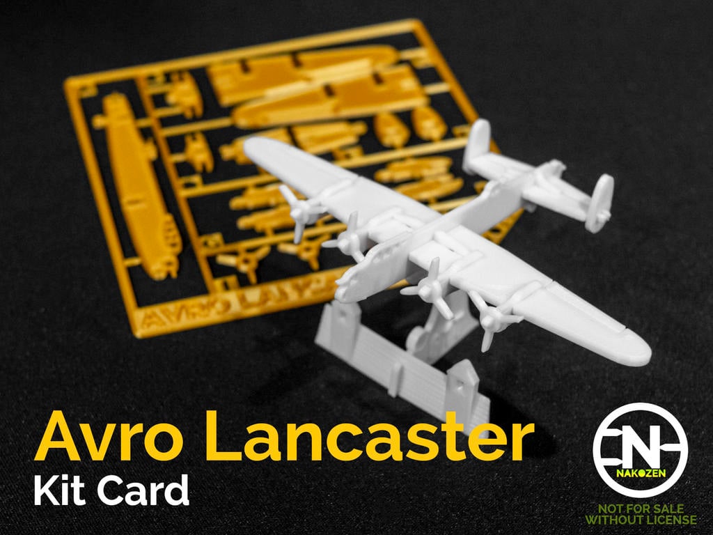 Avro Lancaster Kit Card