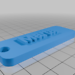 Simple custom bag tag or keychain 3D model