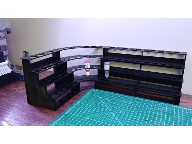 Modular Hobby Paint Racklarge Straight Including Large Printer Files