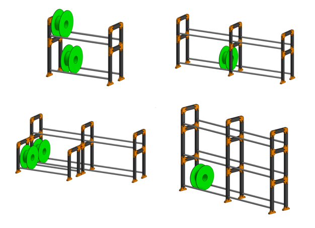 Puzzle Pieces Filament Rack