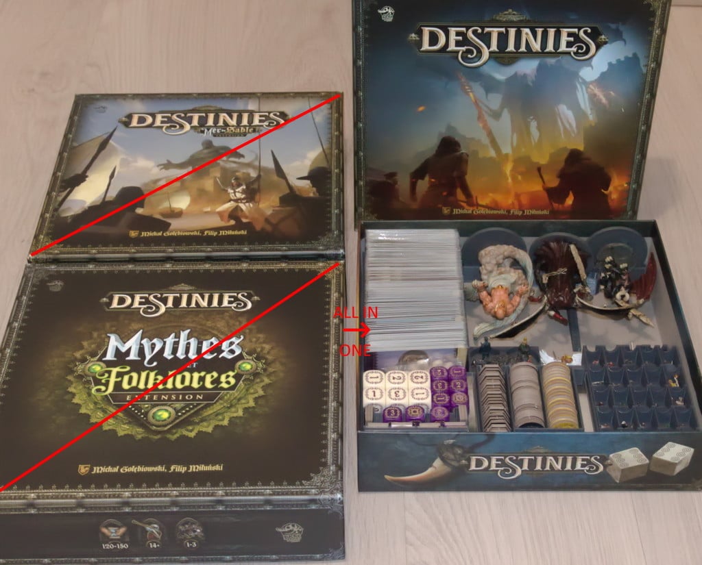 Time of Legends: Destinies - Board Game Insert 