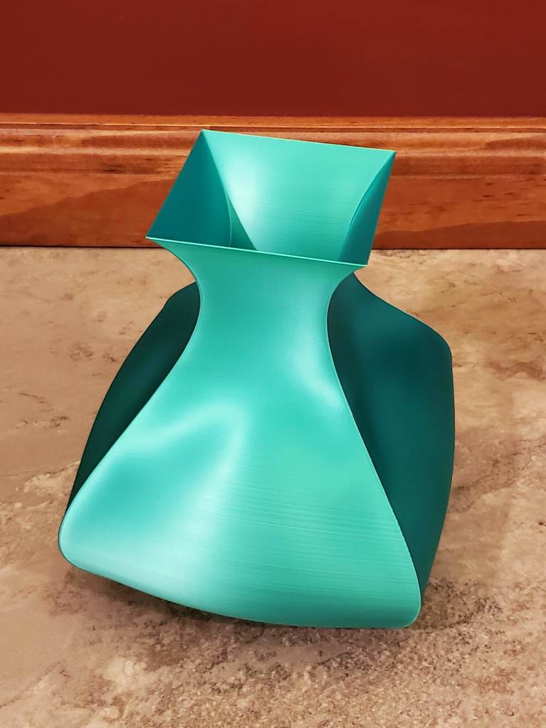 Emerald Tapered Square Vase
