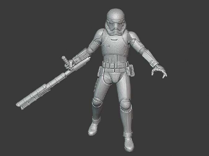 First Order Baton Trooper (35mm wargaming miniature)