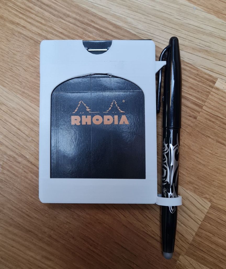 Rhodia 11 notepad case and pen holder