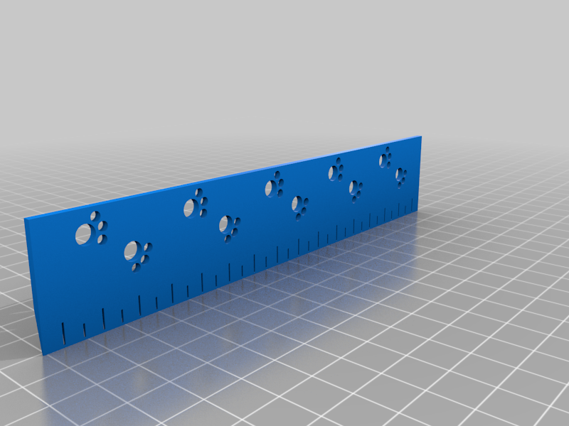 Simple Ruler with Pawprints