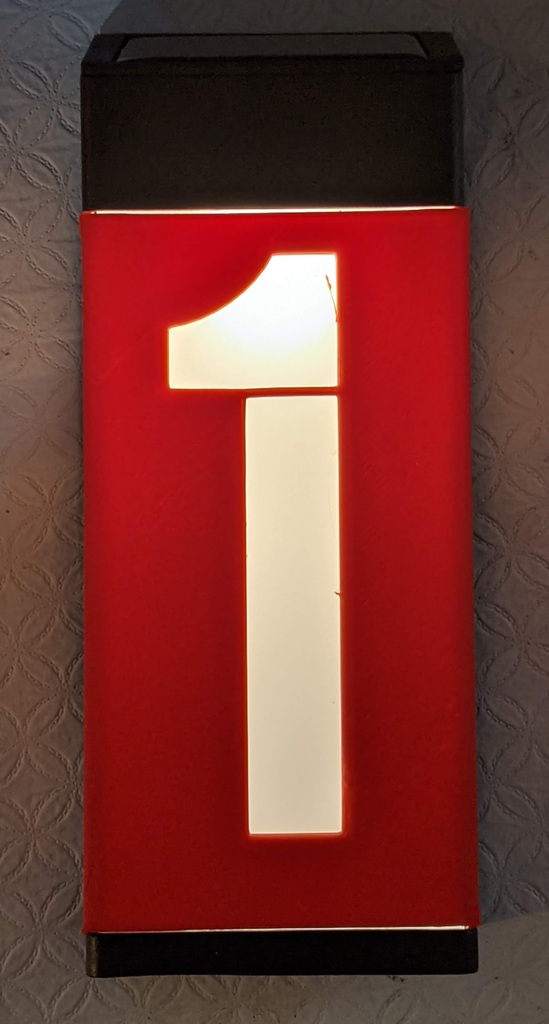 Solar Accent LED Light 0-9 Number Covers