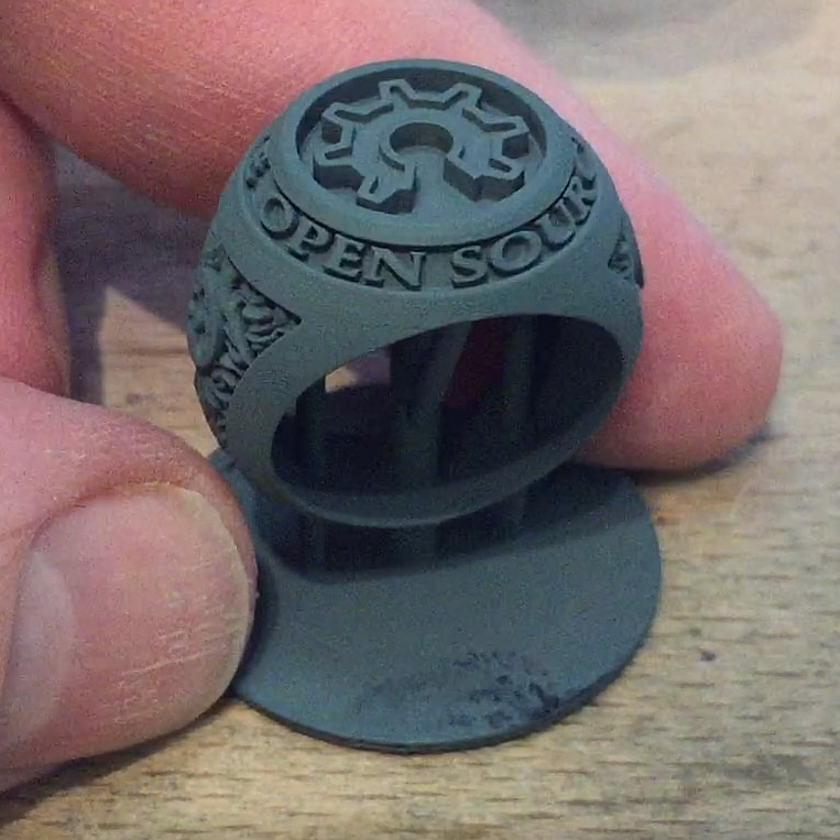 OPEN SOURCE HARDWARE RING - SUPPORTED (REMIX)