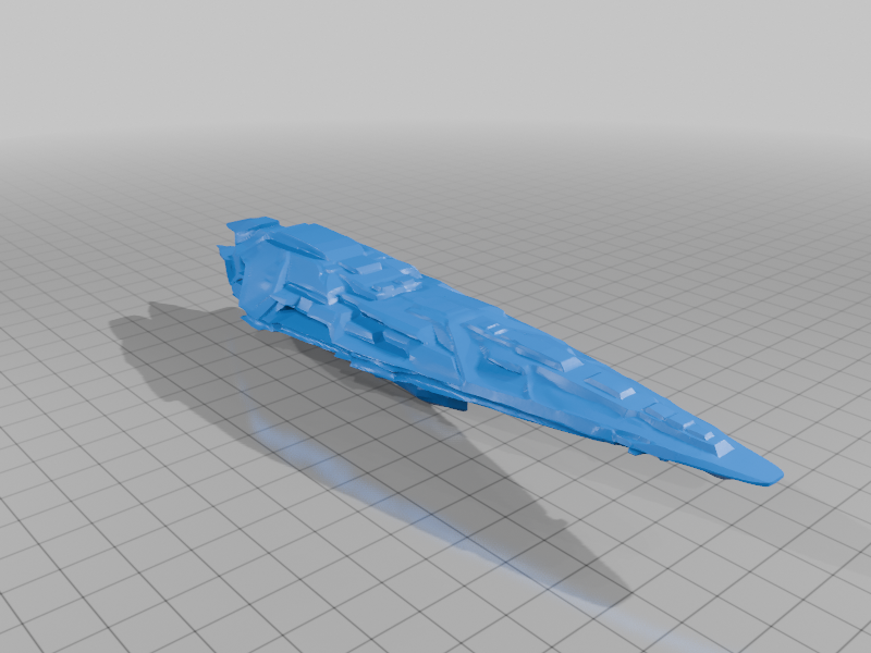 AI TRIPO Futuristic Spaceship 3d Model