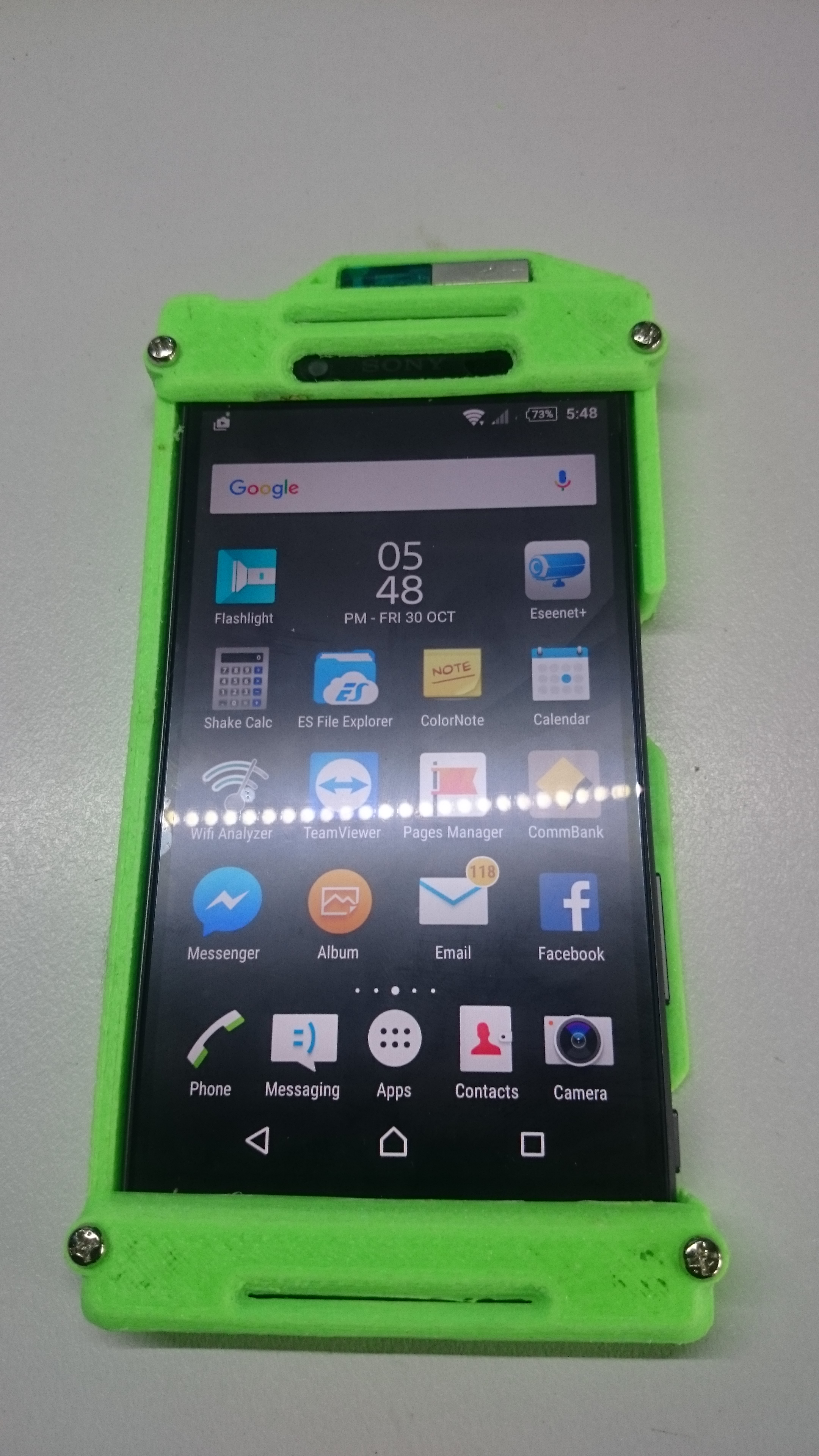 Sony Xperia Z5 Case with USB memory stick/Lanyard holder.
