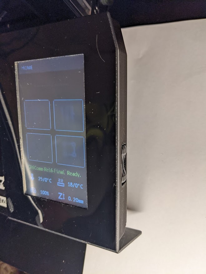 CR-6 SE display back cover with sd card
