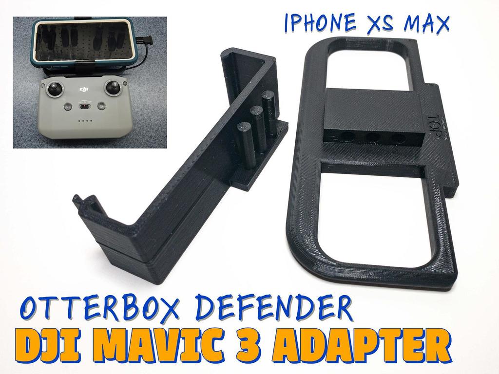 DJI Mavic 3 to Otterbox Defender Iphone XS Max Case adapter