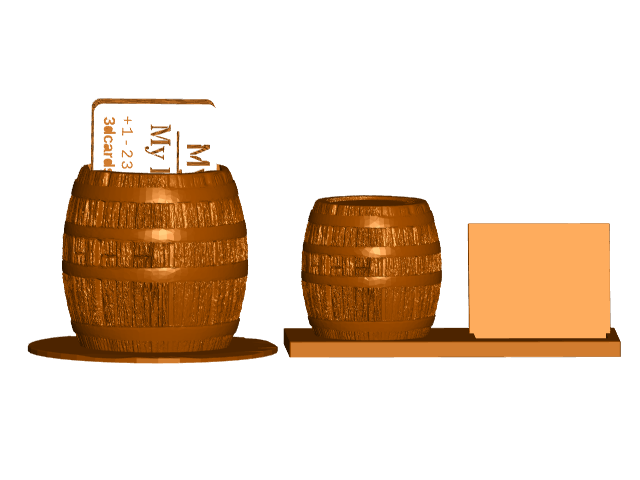 Barrel Business Card Holder (2 Styles)