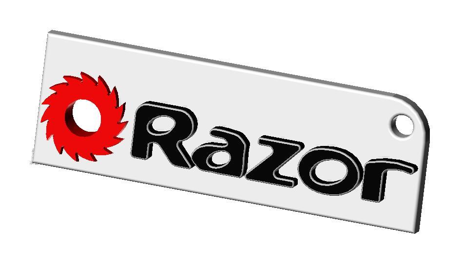 razor logo keyring
