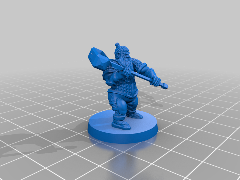 Dwarf Fighter with Maul