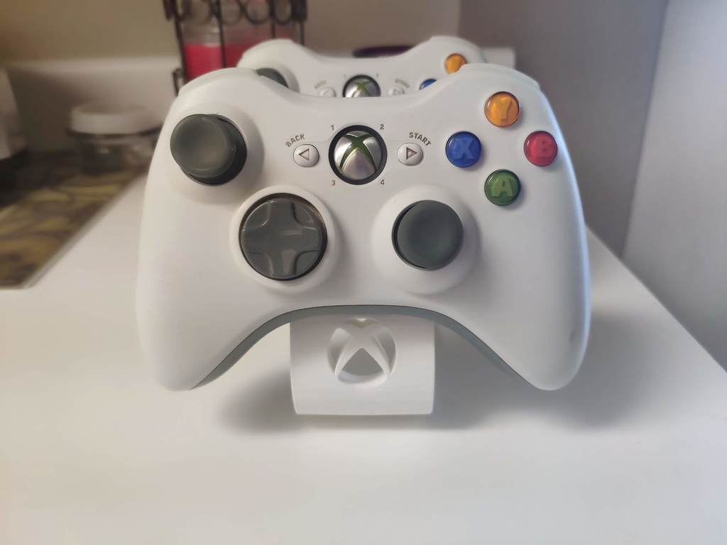 Dual Xbox 360 Controller Stand with Logo
