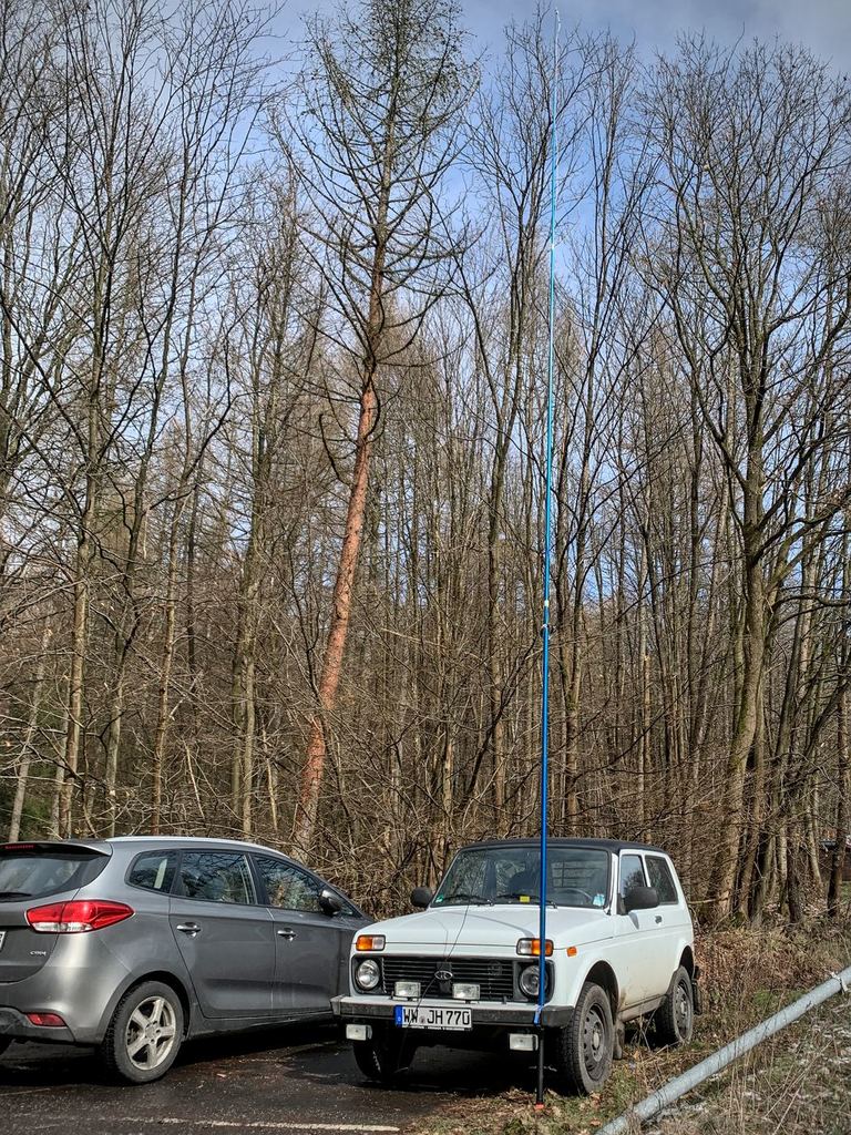 Pole Foot With Spike - Fishing Rod Mount For An Antenna