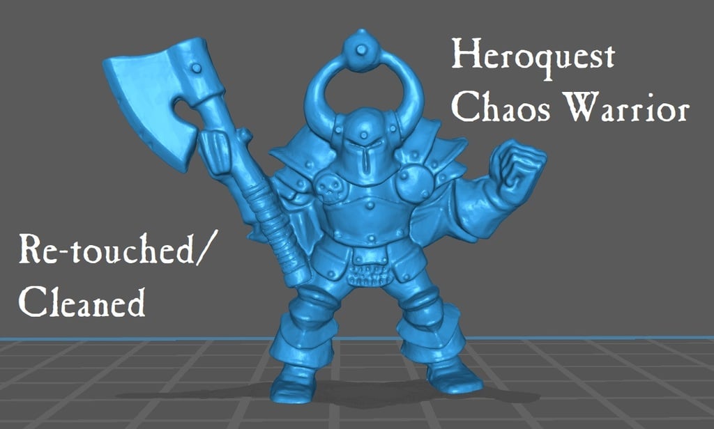 HeroQuest Chaos Warrior (Re-touched/Cleaned)