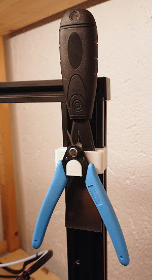 Spatula and plier holder for Creality Ender 3D model