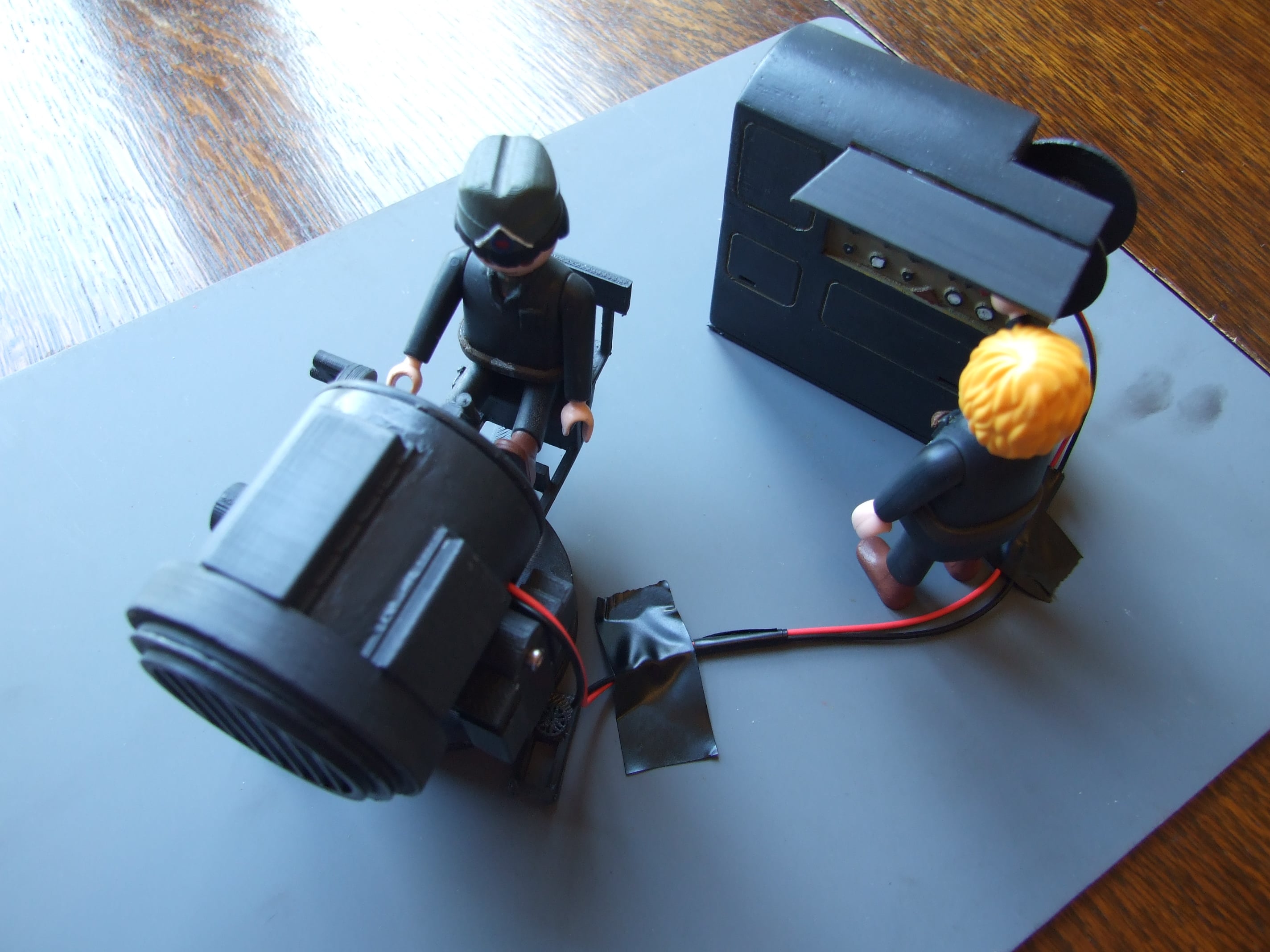 Playmobil Compatible working WW2 German Searchlight