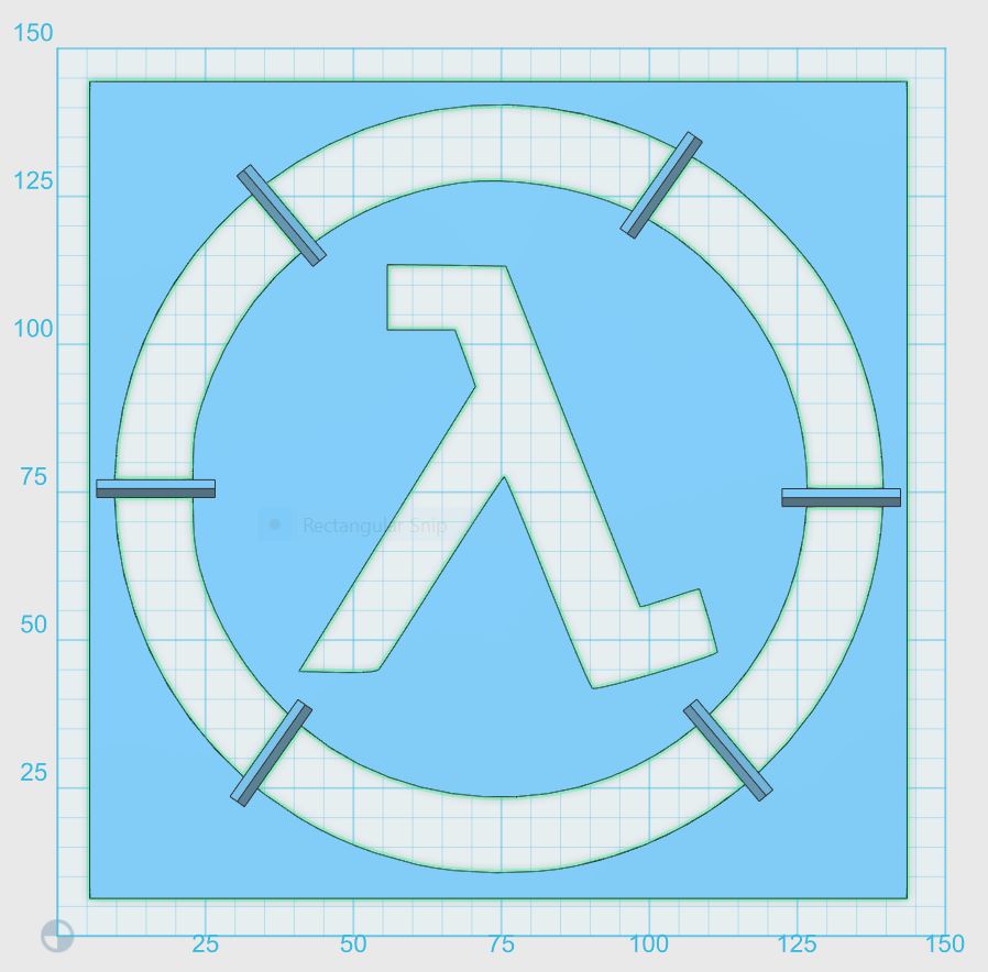 Lambda Logo Spray Mask