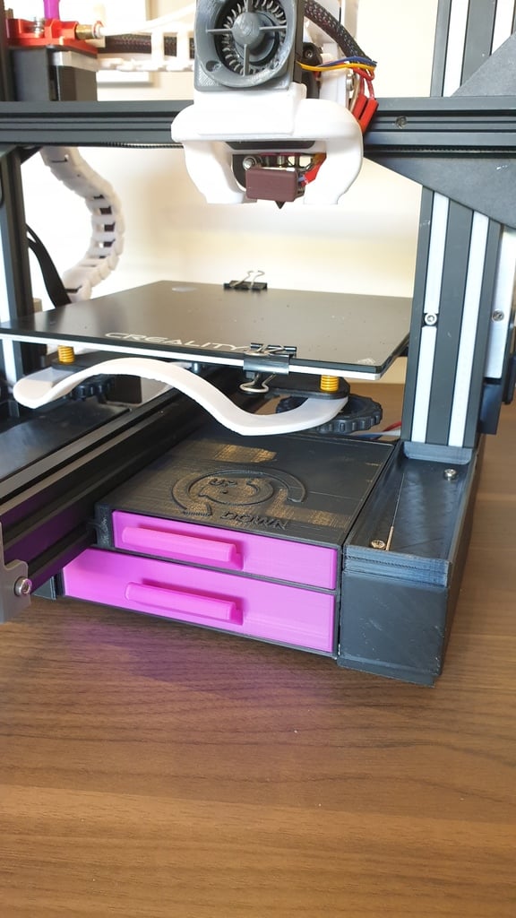 Ender 3 - Dual Drawers with Levelling Instruction