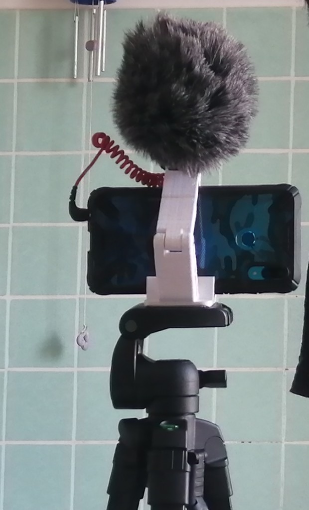  tripod phone mount + mic mount