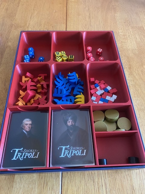 The Shores of Tripoli Board Game Insert