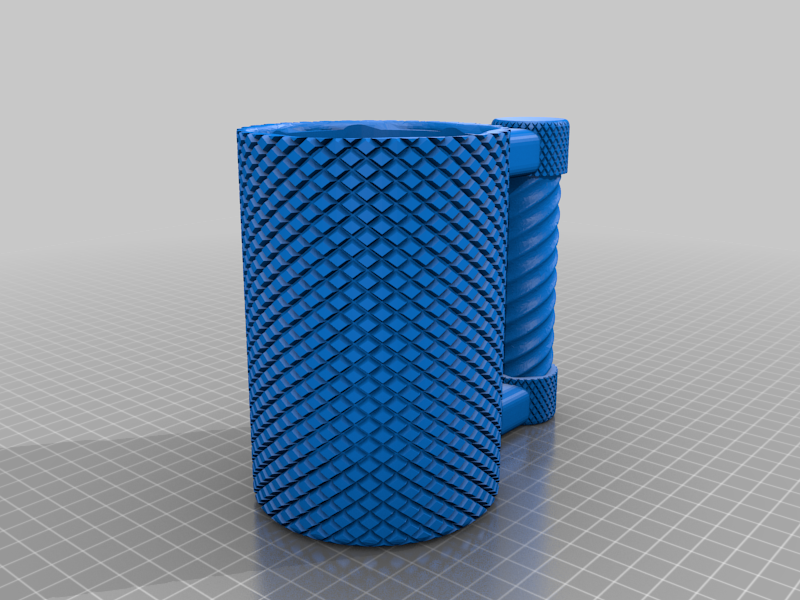 knurled can cup