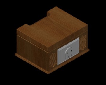 Classic Crosley Record Player - Ghostly Plate