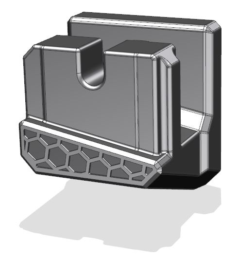 AR15 Wall Mount_Barrel to the left