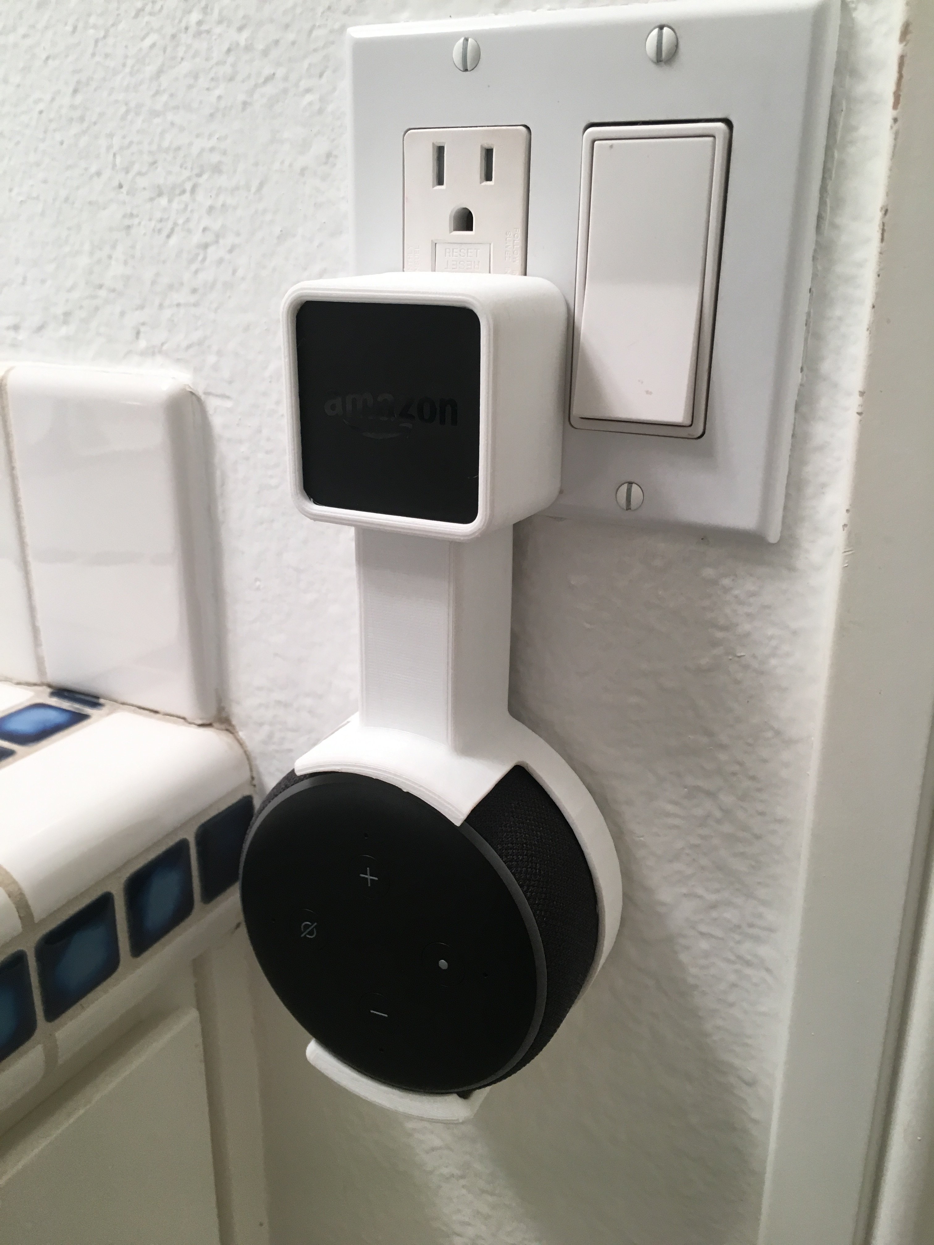 Amazon Echo Dot 3rd Generation Outlet Mount
