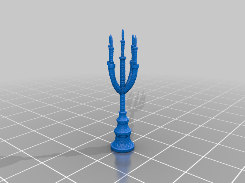 Floor Candalabra for 28mm tabletop games like dnd Candle Stick