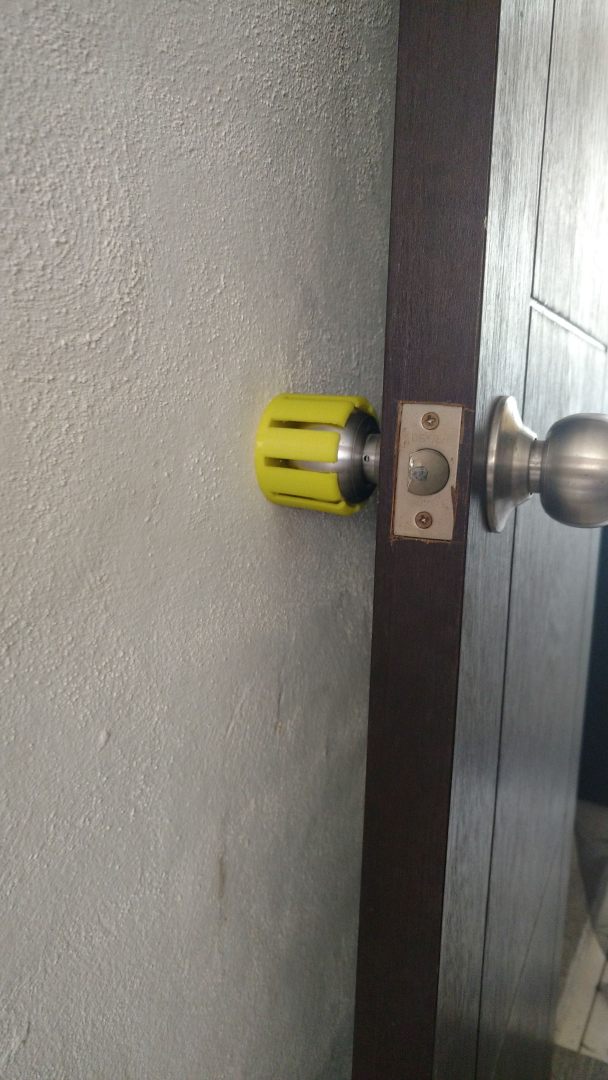 Door knob holder
