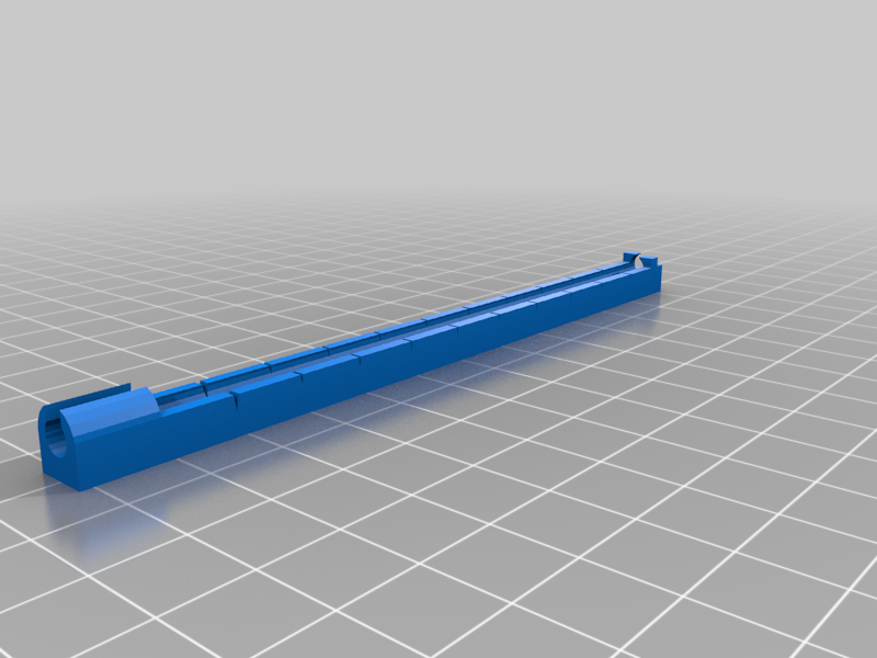 Extruder step calibration ruler